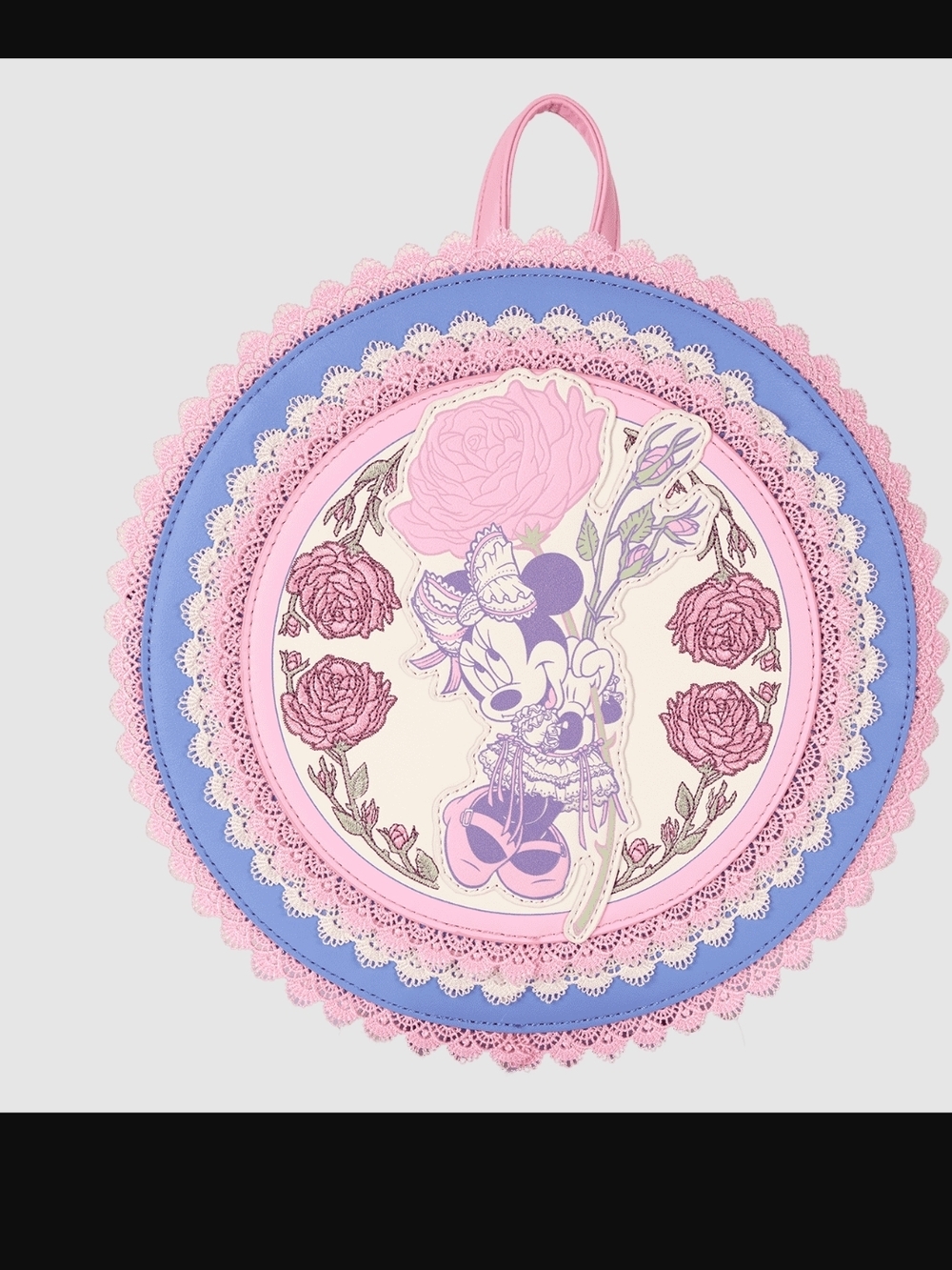 Loungefly Minnie Mouse Floral Round Backpack BNWT